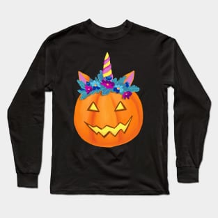 Halloween Funny Jack o lantern Pumpkin Long Sleeve T-Shirt